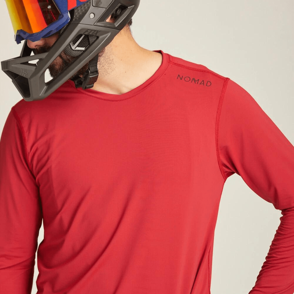 Camisa Nomad BTO Manga Longa Masc Vermelho Shopbike