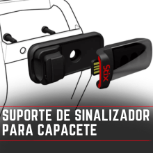 Suporte De Sinalizador Para Capacete