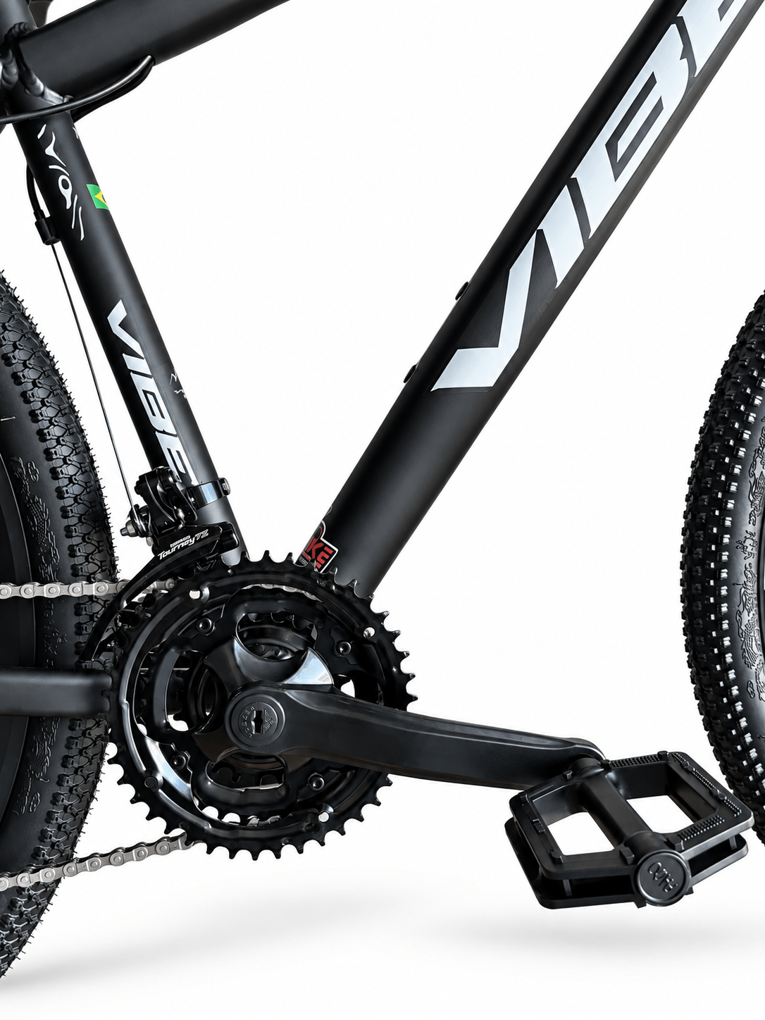 Bicicleta A29 Vibe Shimano 21V Preto/Branco - Shopbike
