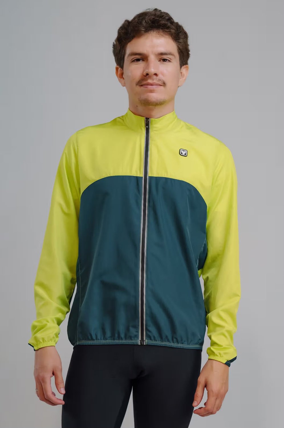 Jaqueta corta vento free force masculina classic simic azul/verde- lima