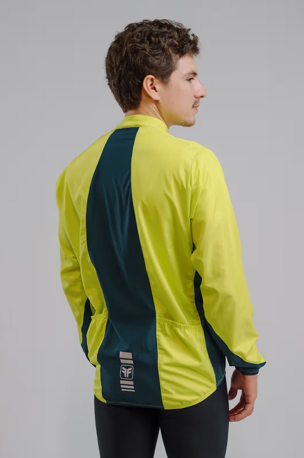 Jaqueta corta vento free force masculina classic simic azul/verde- lima