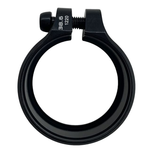 Abracadeira Specialized 38.6mm Alumínio Preto com Parafuso em Zinco