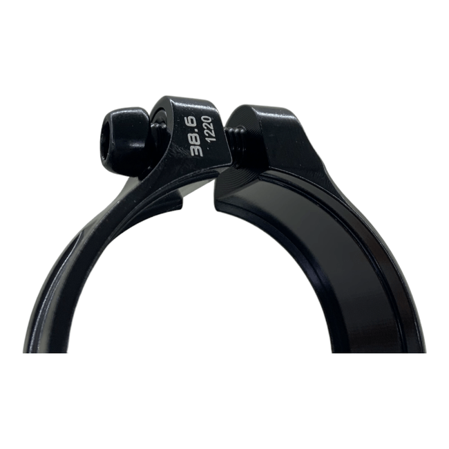 Abracadeira Specialized 38.6mm Alumínio Preto com Parafuso em Zinco