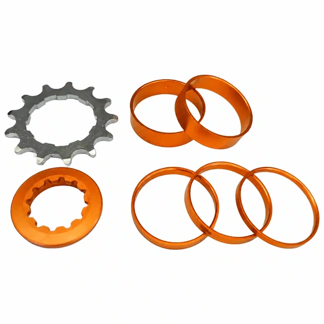 Adaptador Single 13d Alumi Laranja