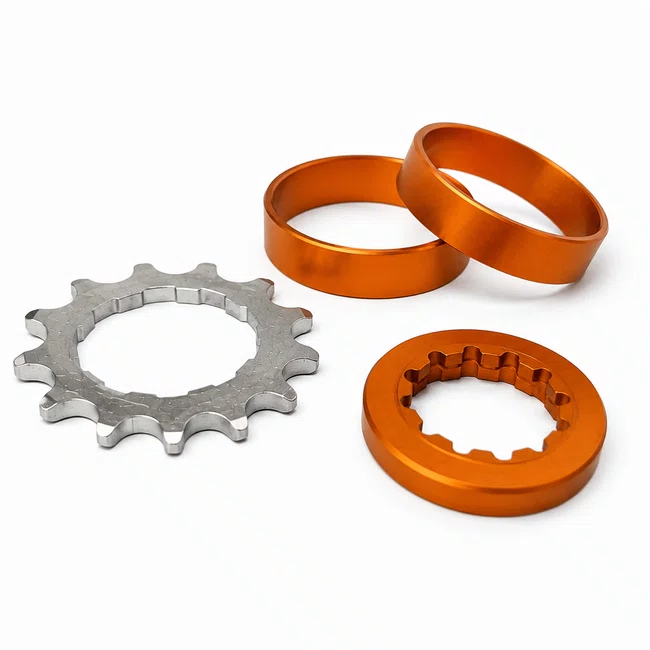 Adaptador Single 13d Alumi Laranja
