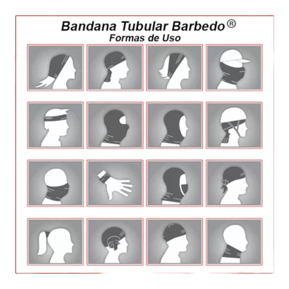Bandana Barbedo Tubular Pinheiros Azul