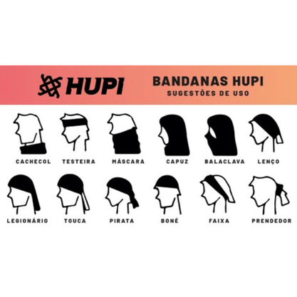 Bandana Hupi Rosa Liso