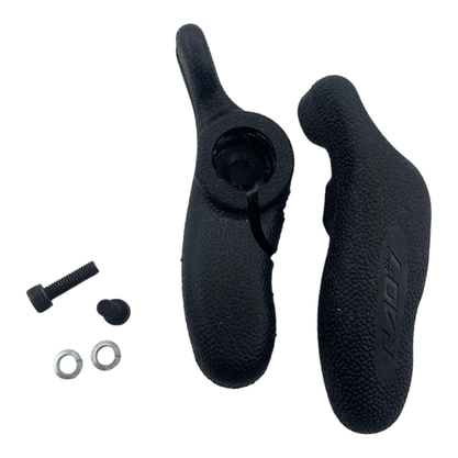 Bar End Rad7 Emborrachado Preto