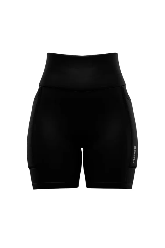 Bermuda Furbo Lift Poliamida Com Bolso Pretaㅤㅤㅤㅤㅤㅤ