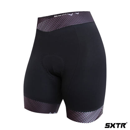 Bermuda Sport Xtreme Sport Brava Dark Feminina Preto e Cinza