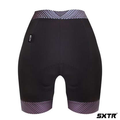 Bermuda Sport Xtreme Sport Brava Dark Feminina Preto e Cinza