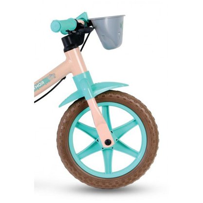 Bicicleta Nathor Balance Love Aro 12 Rosa e Verdeㅤㅤㅤㅤㅤㅤ