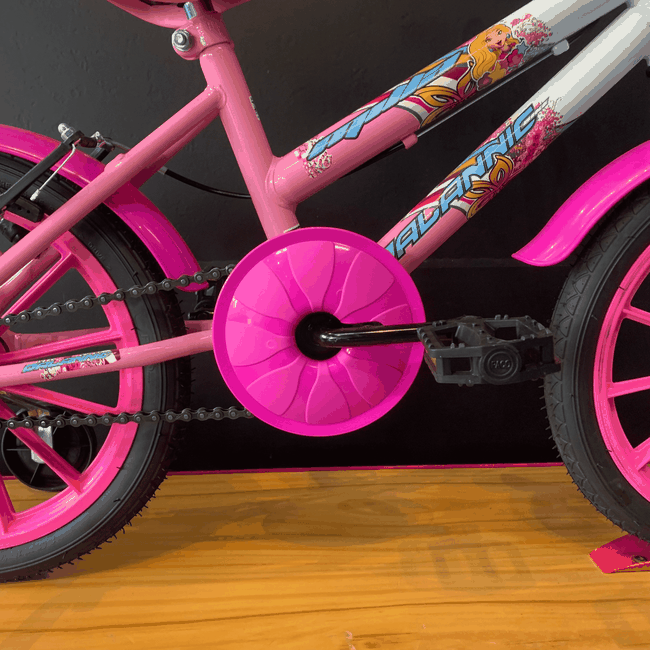 Bicicleta Dalannio Milla Aro 16 Rosa Claro e Brancoㅤㅤㅤㅤ