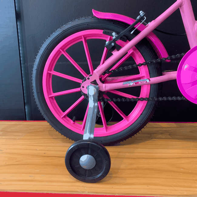 Bicicleta Dalannio Milla Aro 16 Rosa Claro e Brancoㅤㅤㅤㅤ