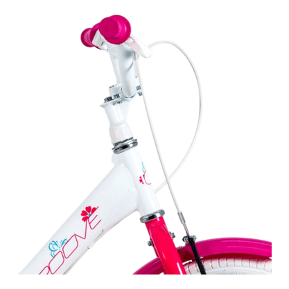 Bicicleta Groove My Bike Aro 16 2023 Branco e Rosa