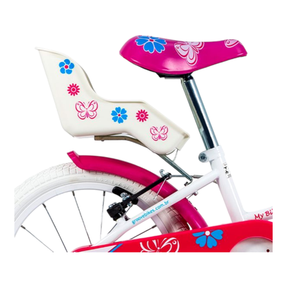 Bicicleta Groove My Bike Aro 16 2023 Branco e Rosa
