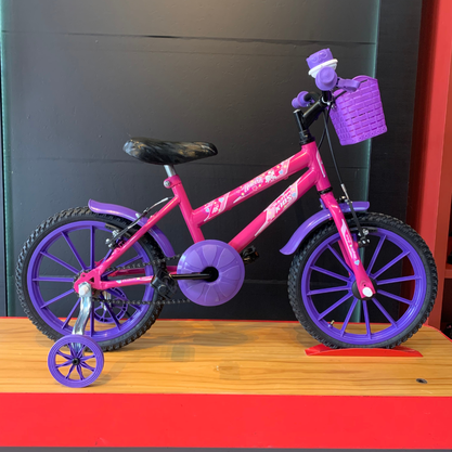 Bicicleta Ultra Kids Unicórnio Aro 16 Rosa