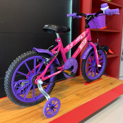 Bicicleta Ultra Kids Unicórnio Aro 16 Rosa