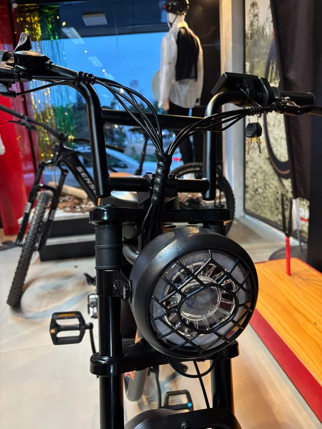 Bicicleta a20 eletrica konann 750w preto/laranja