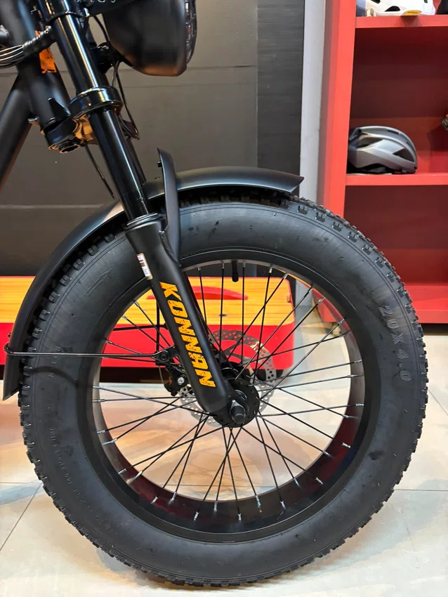 Bicicleta a20 eletrica konann 750w preto/laranja