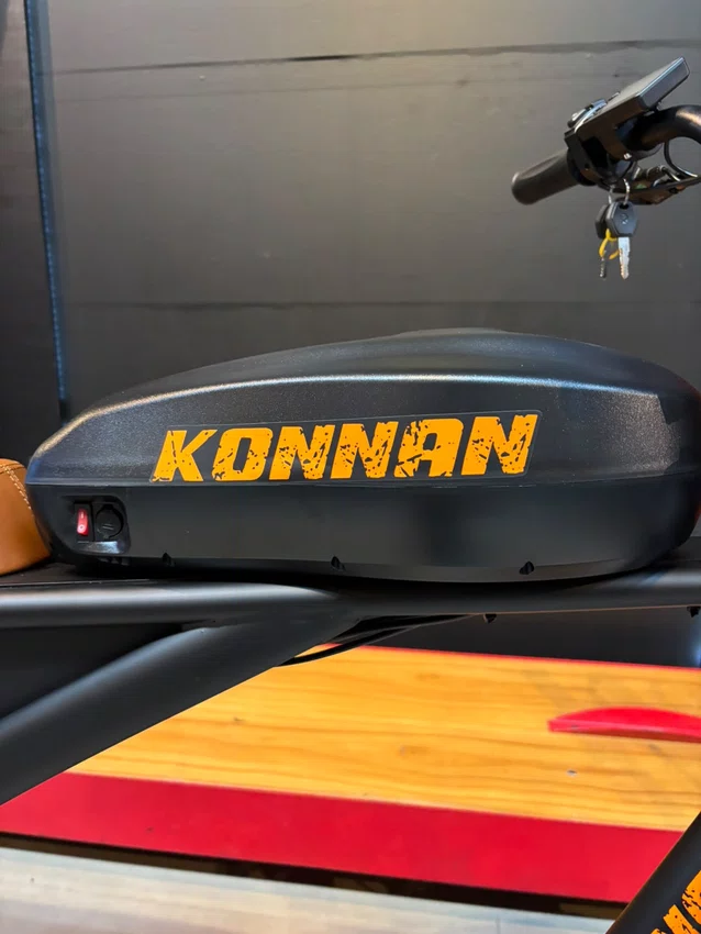 Bicicleta a20 eletrica konann 750w preto/laranja