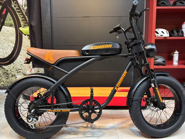 Bicicleta a20 eletrica konann 750w preto/laranja