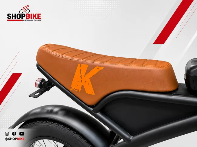 Bicicleta A20 Eletrica Konnan 750w Preto/Laranja