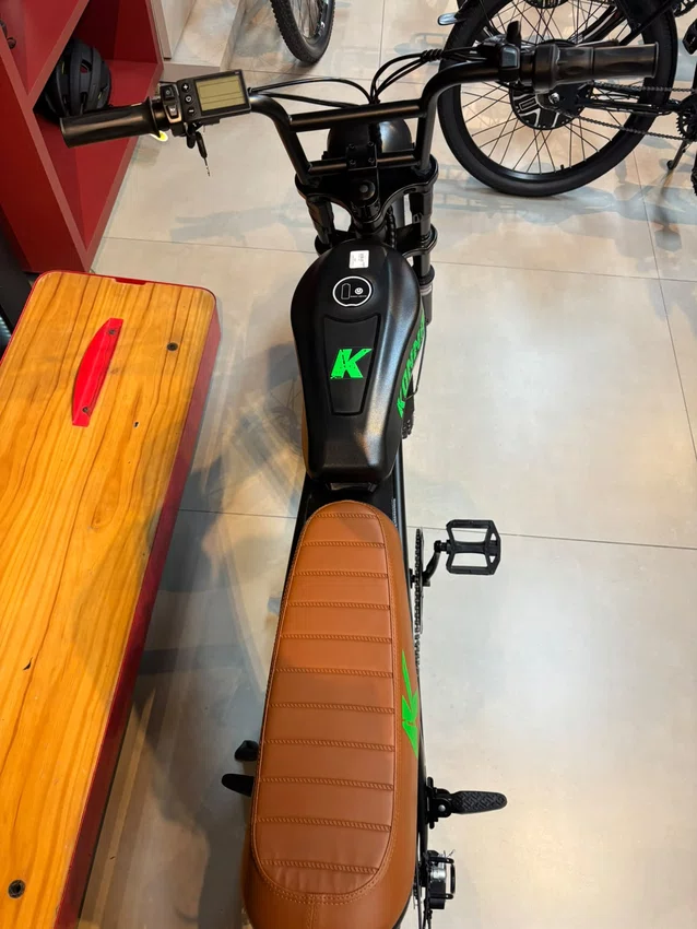 Bicicleta a20 eletrica konann 750w preto/verde
