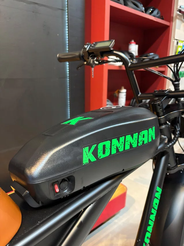 Bicicleta a20 eletrica konann 750w preto/verde
