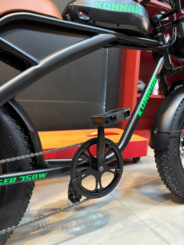 Bicicleta a20 eletrica konann 750w preto/verde