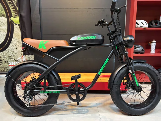 Bicicleta a20 eletrica konann 750w preto/verde