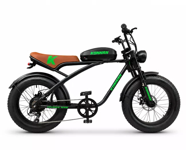 Bicicleta a20 eletrica konann 750w preto/verde