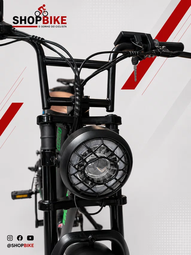 Bicicleta A20 Eletrica Konnan 750w Preto/Verde