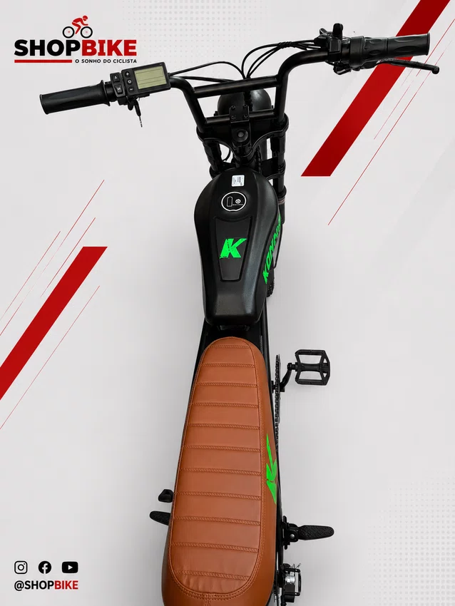 Bicicleta A20 Eletrica Konnan 750w Preto/Verde