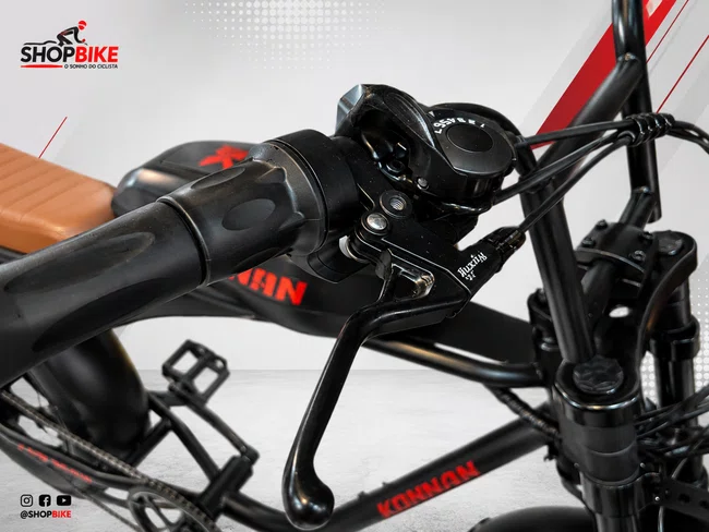 Bicicleta A20 Eletrica Konnan 750w Preto/Vermelha