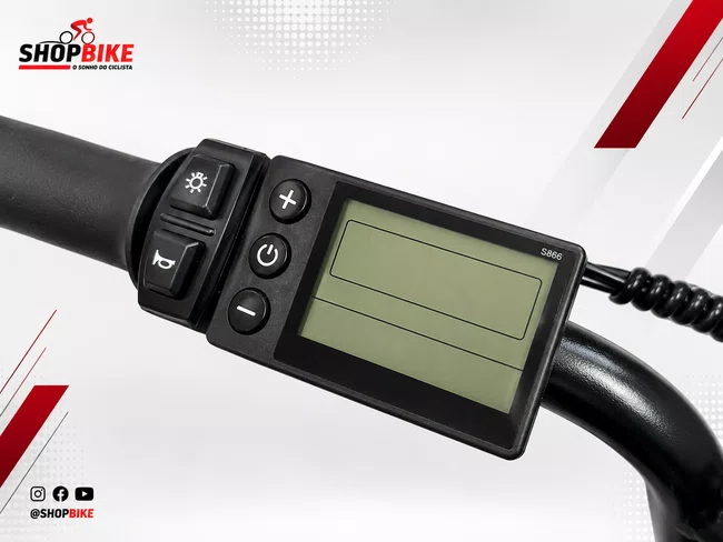 Bicicleta A20 Eletrica Konnan 750w Preto/Vermelha