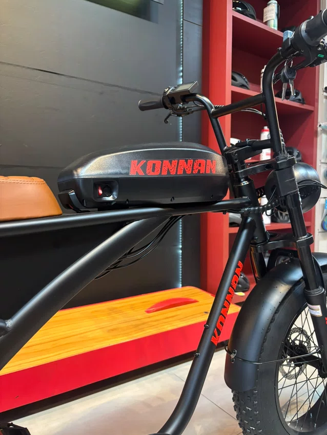 Bicicleta A20 Eletrica Konann 750w Preto/Vermelha