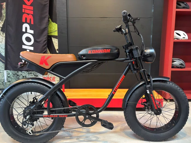 Bicicleta A20 Eletrica Konann 750w Preto/Vermelha
