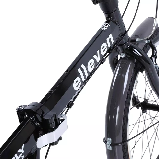 Bicicleta Elleven Dubly Aro 20 Urban Dobravel 6v Preta e Branco