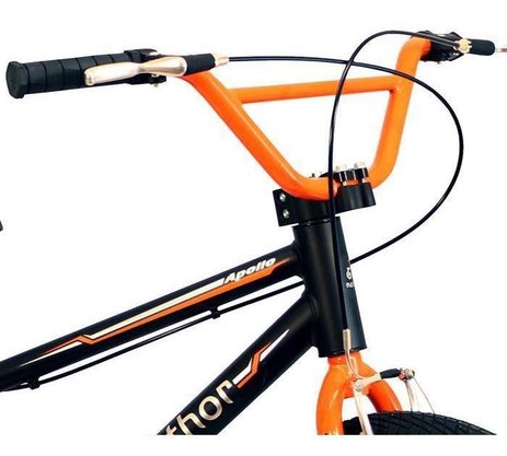 Bicicleta Nathor Apollo Aro 20 Preto e Laranja