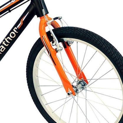 Bicicleta Nathor Apollo Aro 20 Preto e Laranja