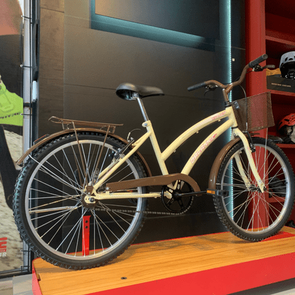 Bicicleta Dalannio Susi Retro Aro 24 Bege