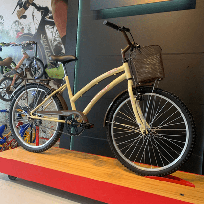 Bicicleta Dalannio Susi Retro Aro 24 Bege