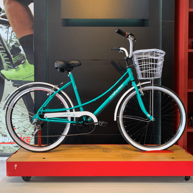 Bicicleta Dalannio Anne Retro Aro 26 6v Feminina Azul  Turquesa