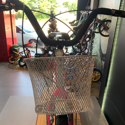 Bicicleta Dalannio Beach Retrô Aro 26 6v Feminina Rosa e Branco