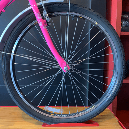 Bicicleta Dalannio Beach Retrô Aro 26 6v Feminina Rosa e Branco