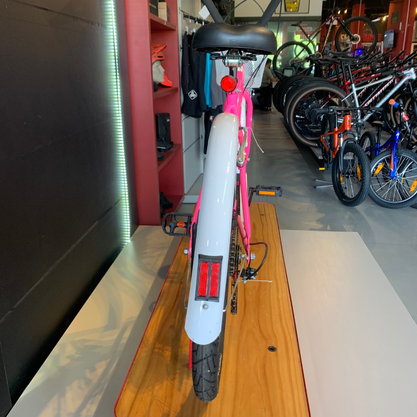 Bicicleta Dalannio Beach Retrô Aro 26 6v Feminina Rosa e Branco