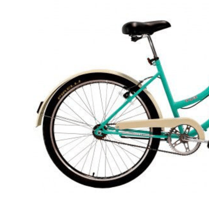 Bicicleta Dalannio Beach Retrô Aro 26 Feminina Azul Turquesa
