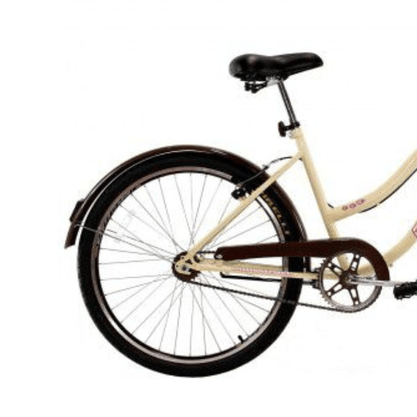 Bicicleta Dalannio Beach Retrô Aro 26 Feminina Bege