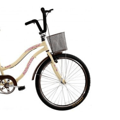 Bicicleta Dalannio Beach Retrô Aro 26 Feminina Bege